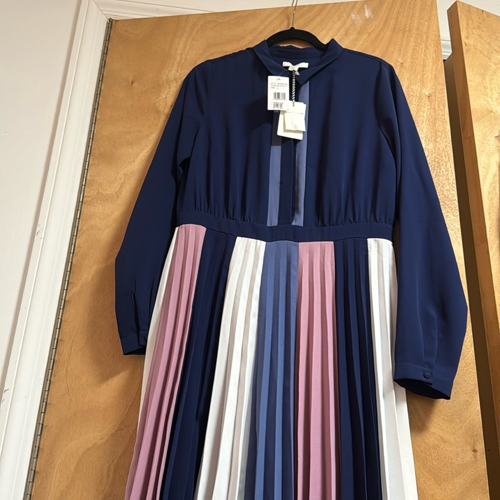 1901 pleated multi color dress